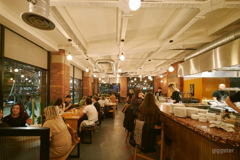  night setting with customers 