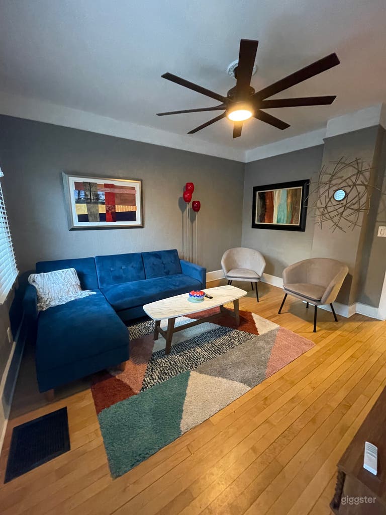  One of two sitting area locations 