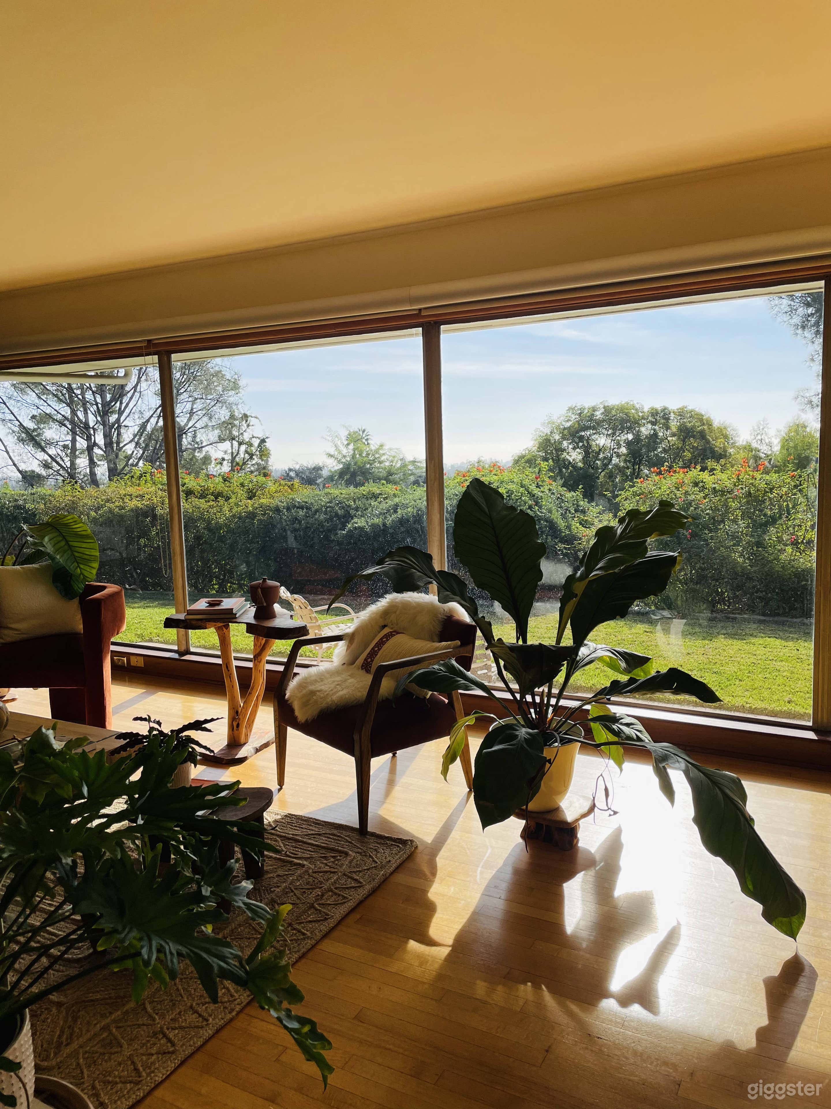 sitting room with ample natural light