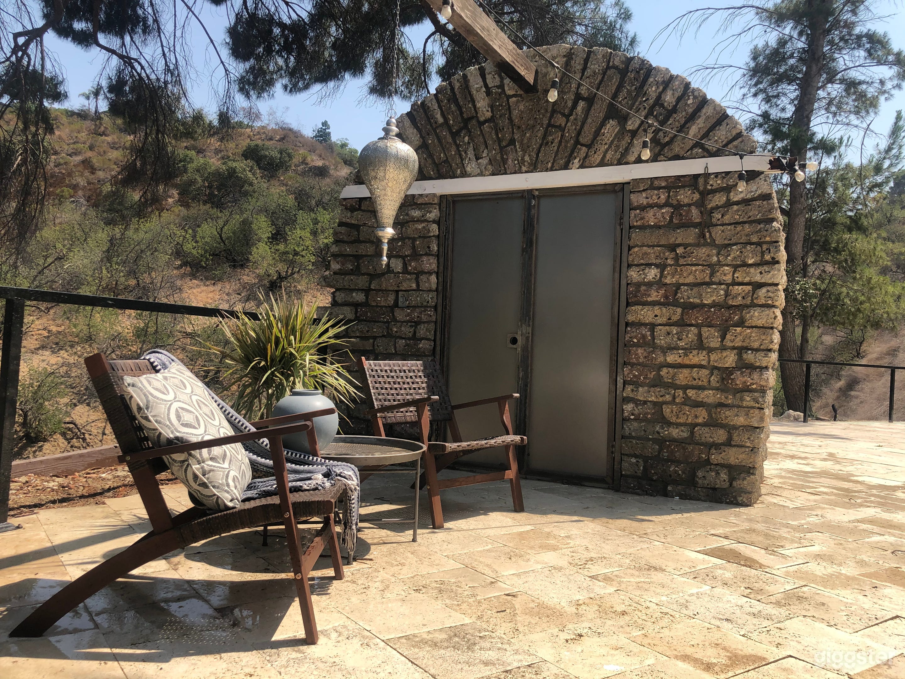 Two unique stone structures.