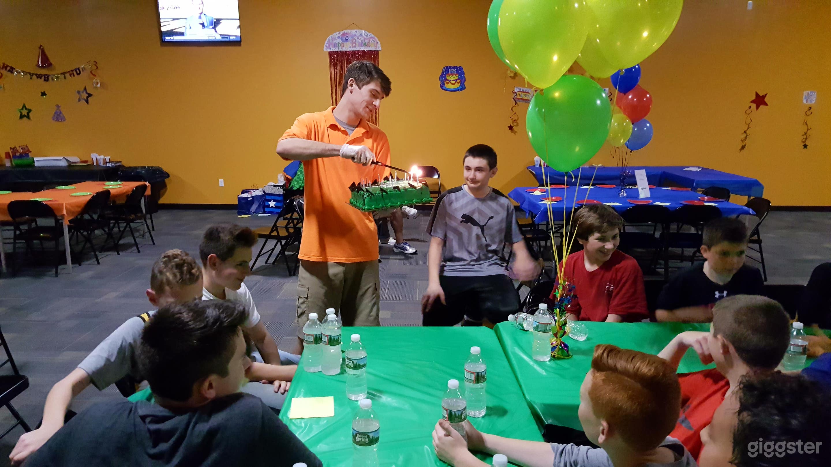 Birthday Party being hosted in the Banquet Room