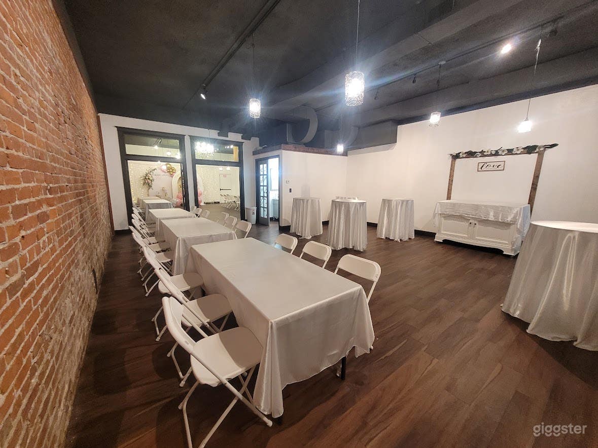 You can have half seated and half cocktail standing style. Or the cocktail tables can be made into seated bistro style tables.