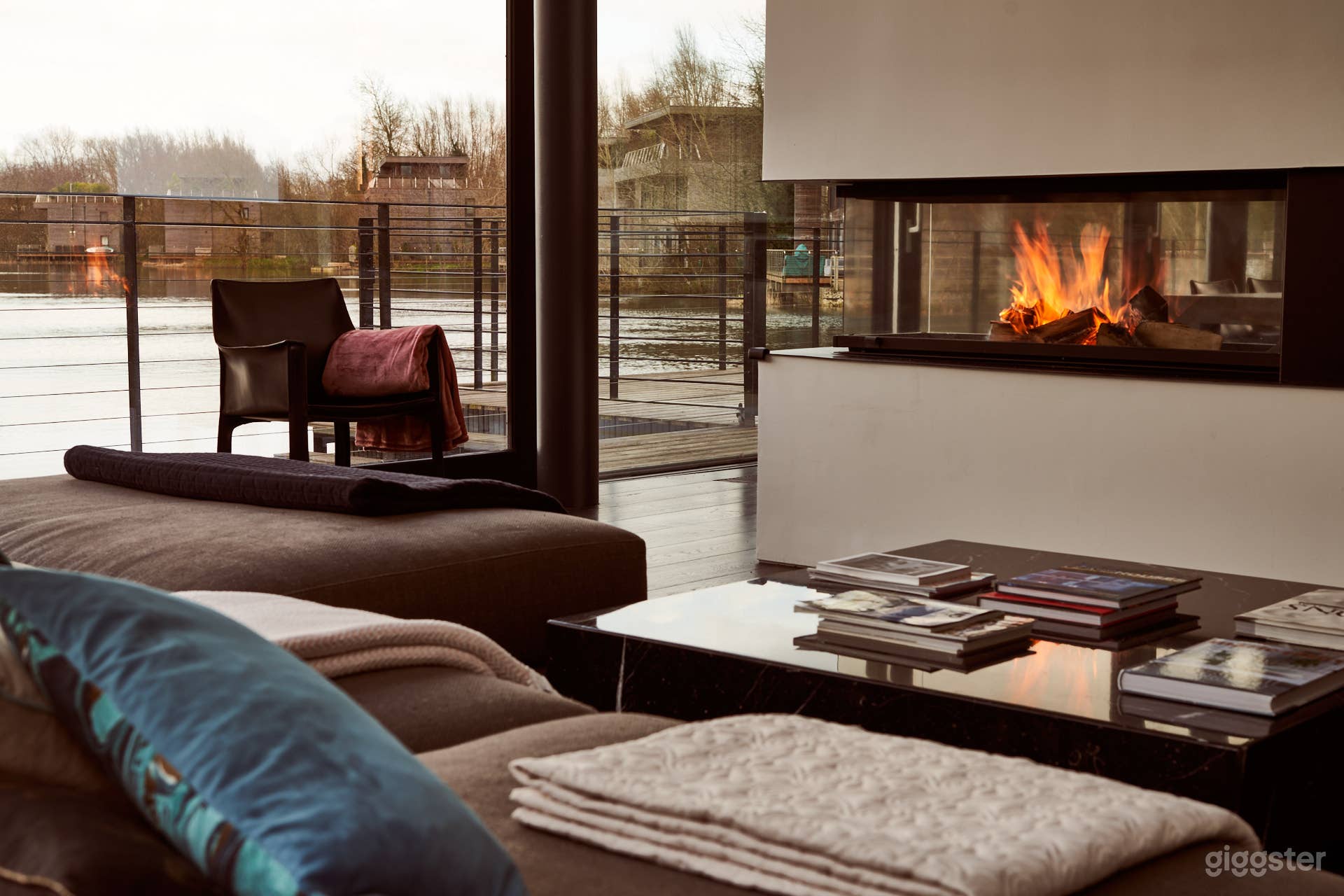 Stunning Glass Masterpiece of Lake's Edge Photo 2