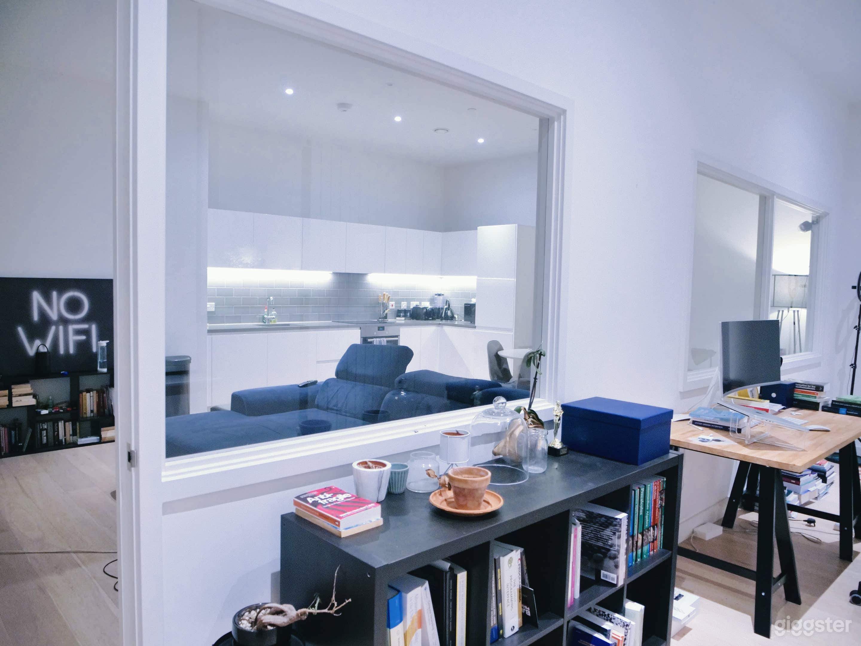 Study Space Looking into the living room