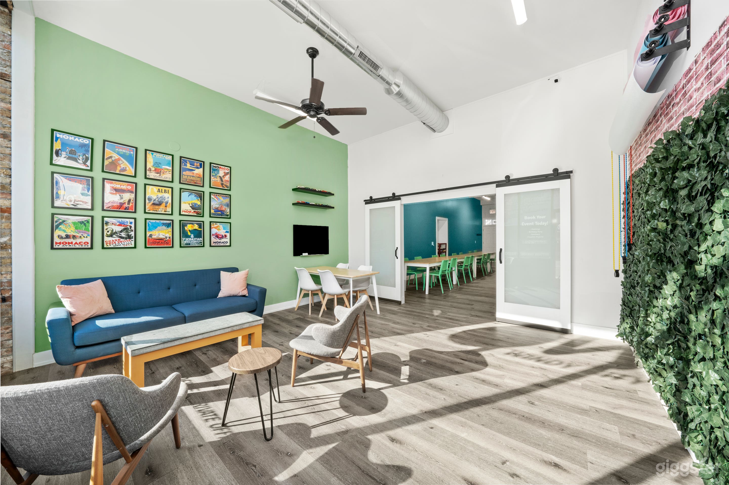 Front room with amazing natural light