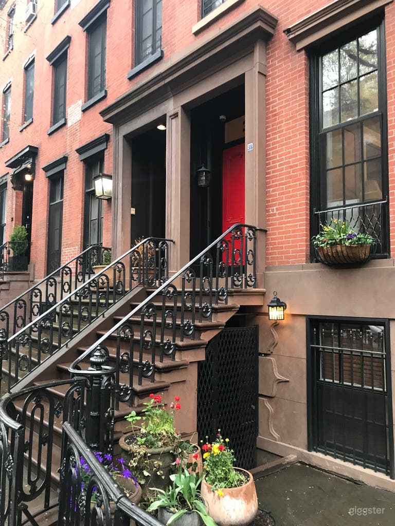  Classic West Village Brownstone with charming front stoop 