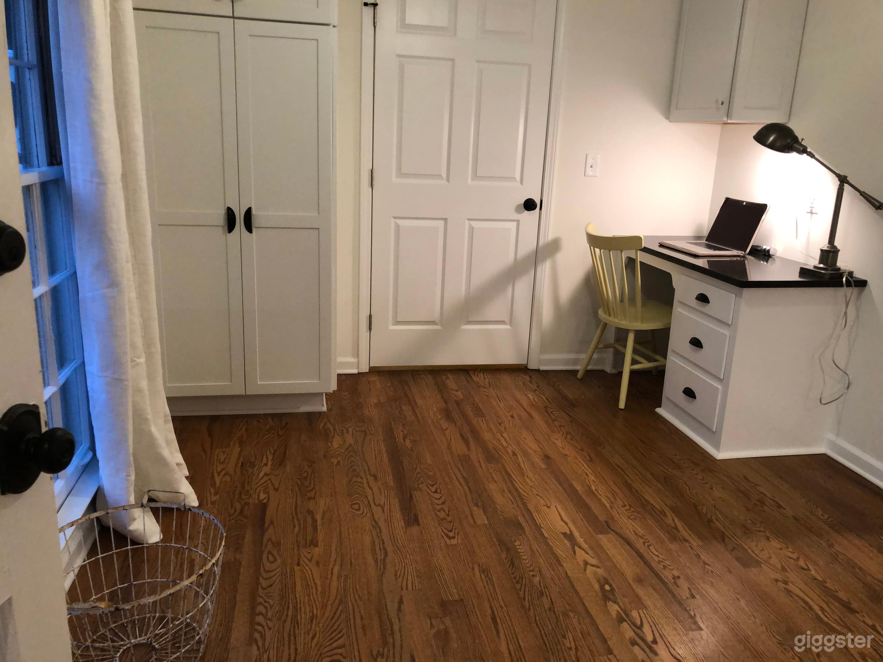 Office area located at the kitchen.