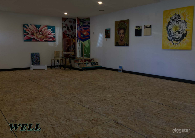  Our main room is 725 sq ft with adjustable lighting and a sprung wood floor, perfect for dancing and yoga 