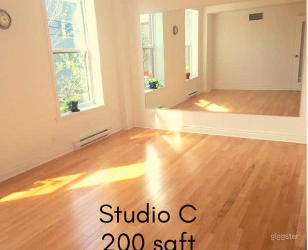 Studio C - 200 sqft Dance Studio with Full-Length Mirrors Photo 4