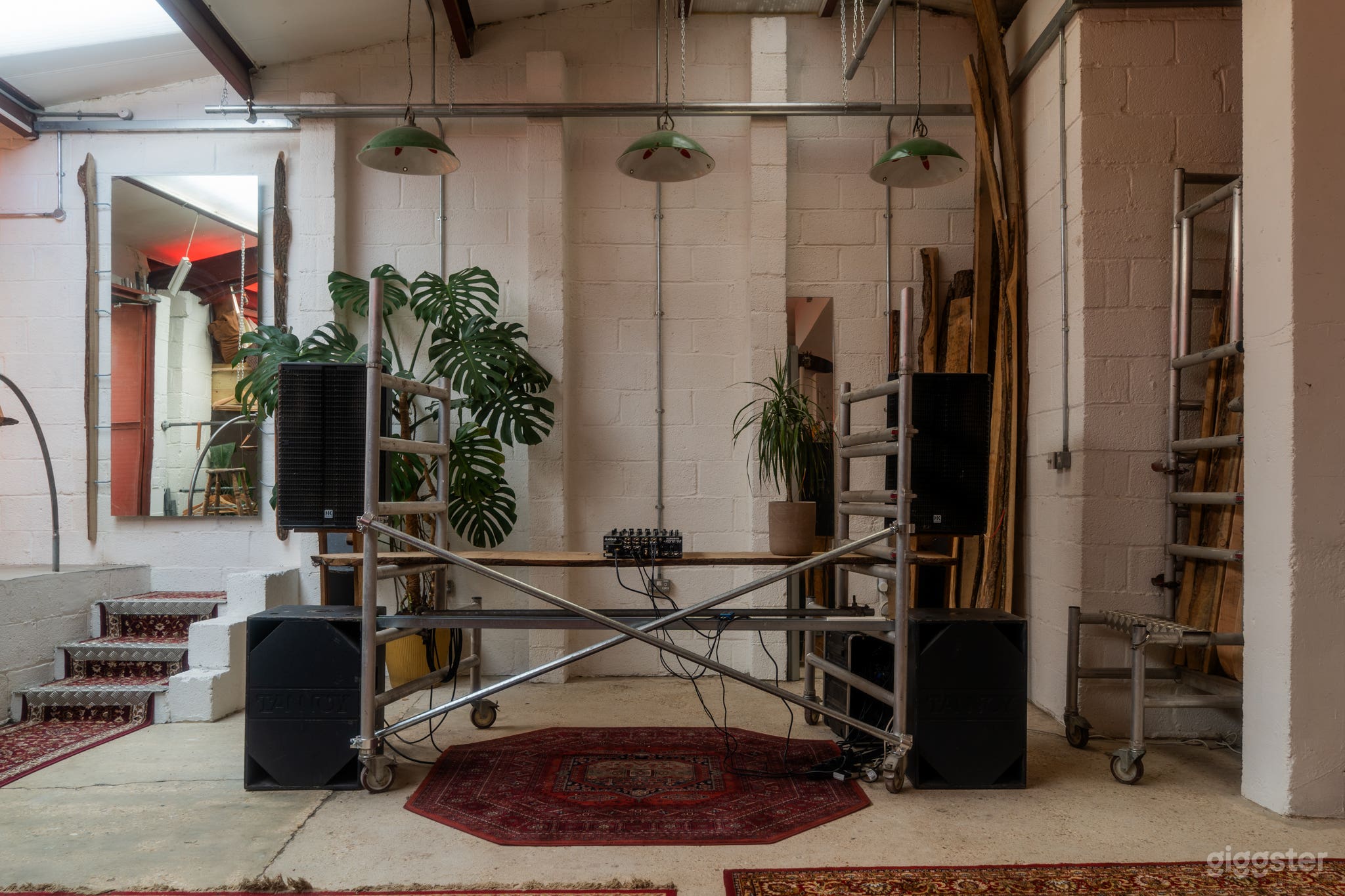 Organic Retro Futuristic Warehouse Studio Photo 3