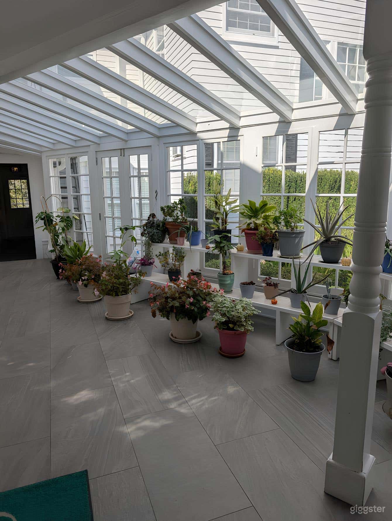 Bright Conservatory with Skylights & Lush Greenery Photo 4
