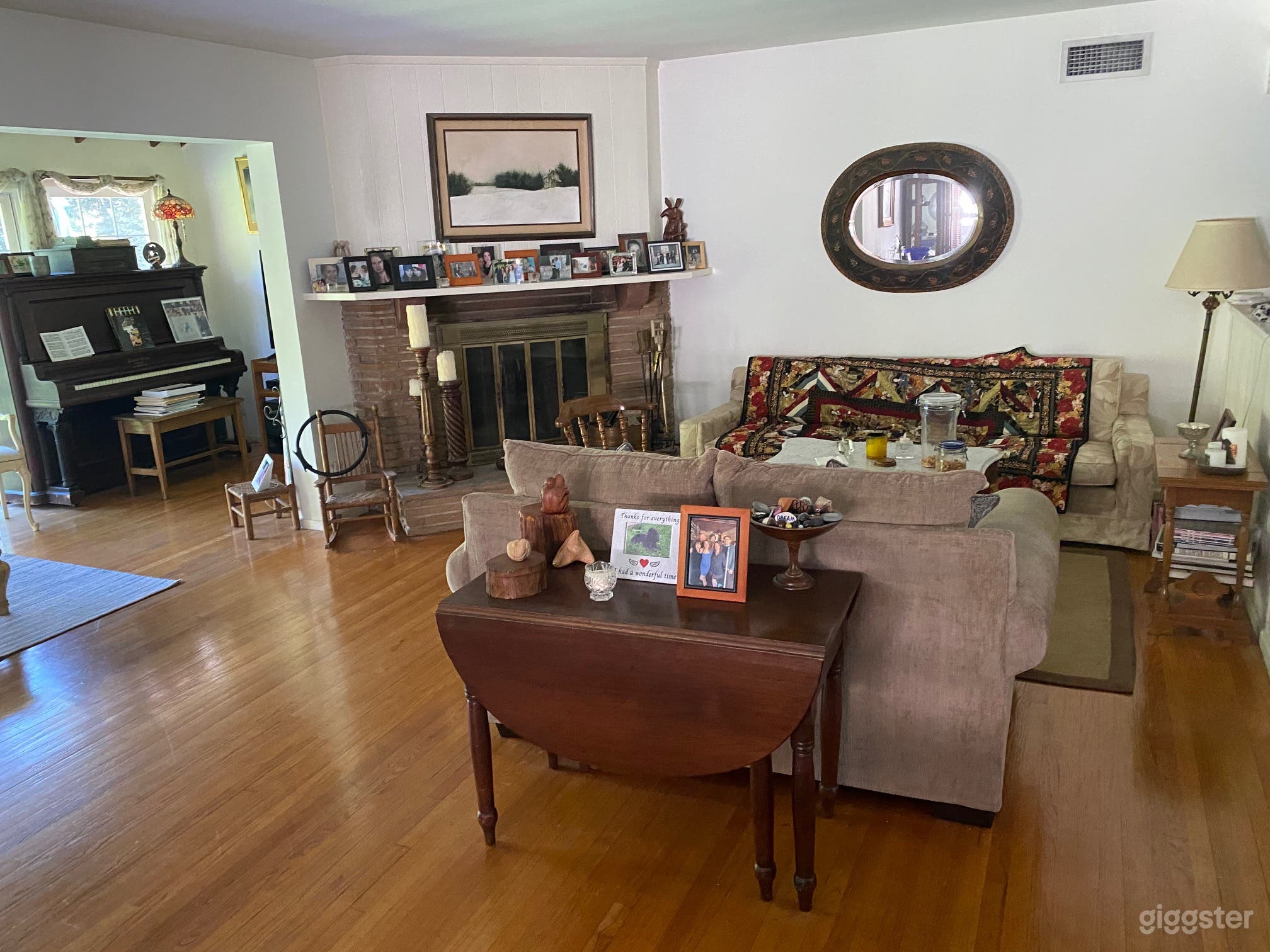 Living room - opens directly into dining room