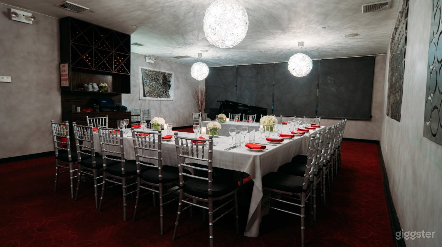 Piano Room board room dinner 