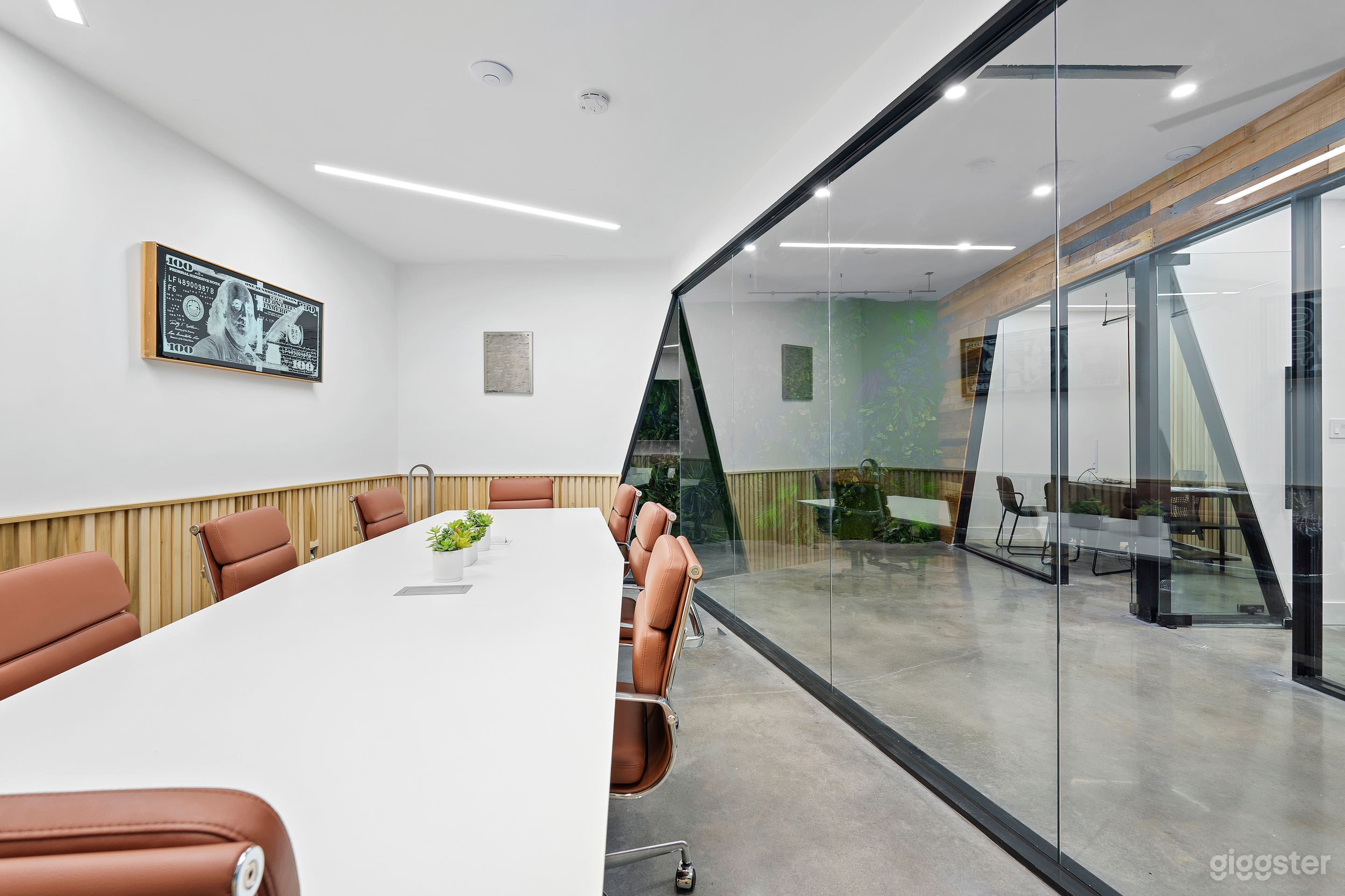 Conference Room featuring a 82" Flat Screen (chairs and decor can be removed for events)