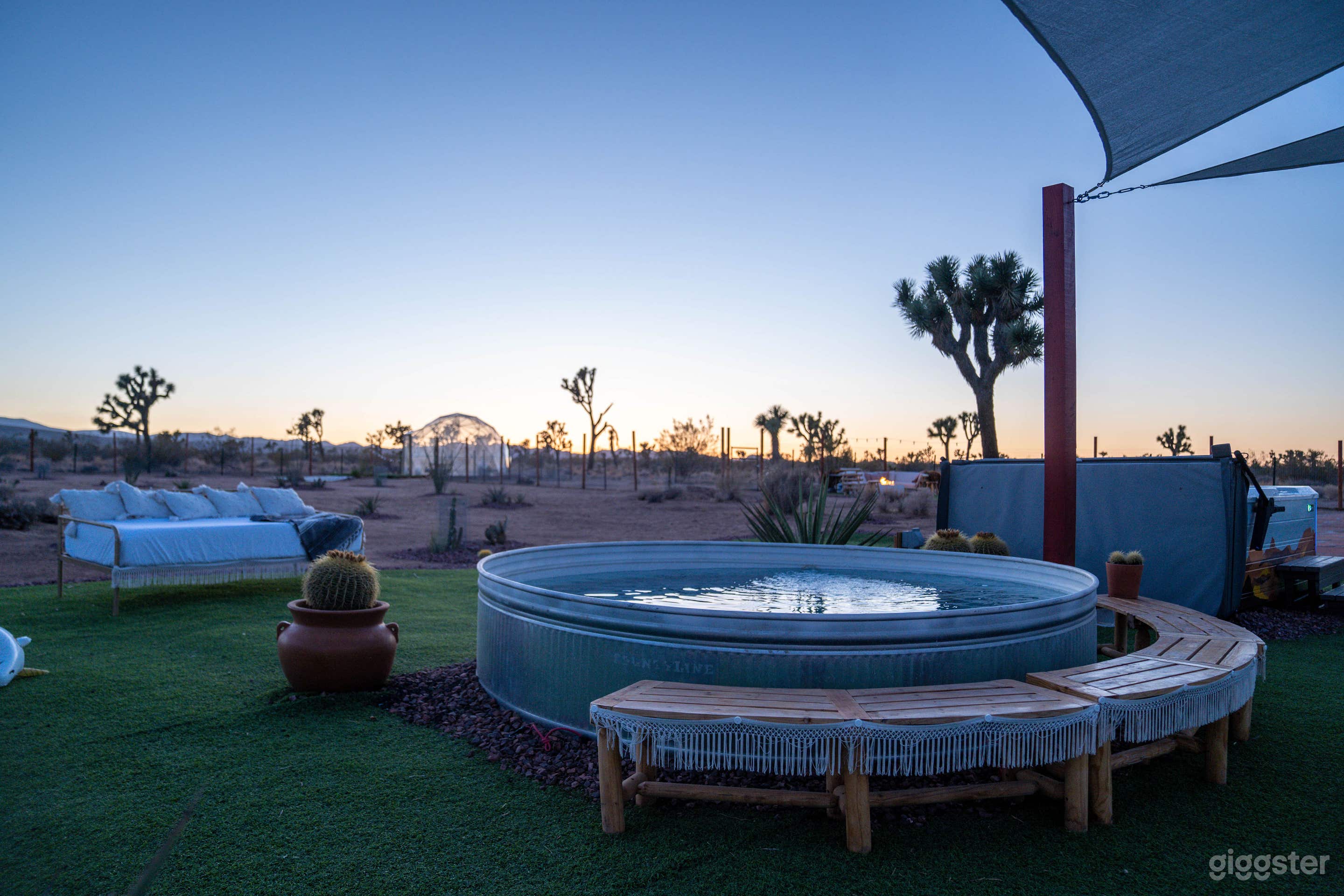 10 Acre Ranch Joshua Tree Designer Home Lush Land Photo 3