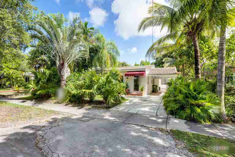  1920s Spanish Style Home in Tropical Foliage 