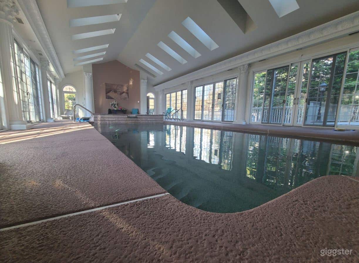 Elegant Indoor pool with Jacuzzi Photo 4