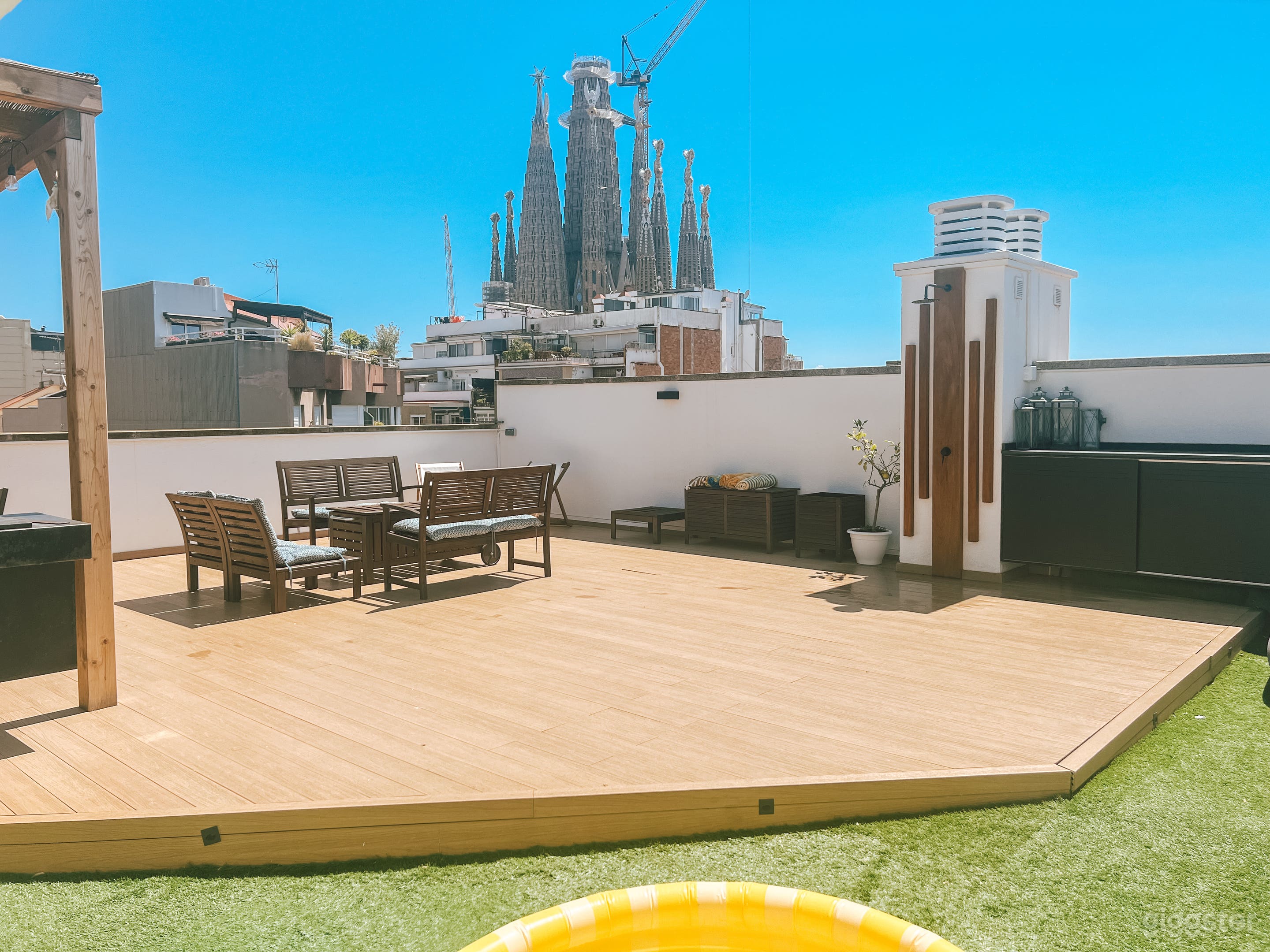 Terraza en la azotea de 130 m² con vistas a la Sagrada Familia Foto 1