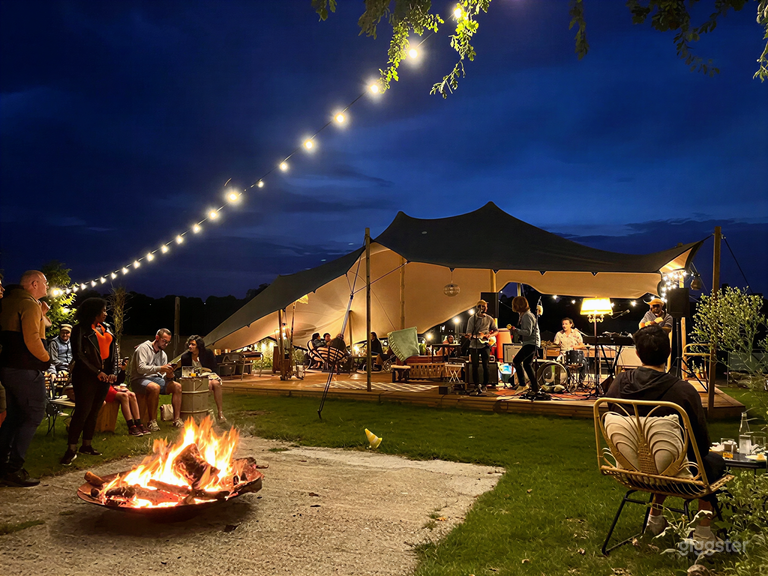  Oasis industriel-chic : moulin historique & tente jardin 