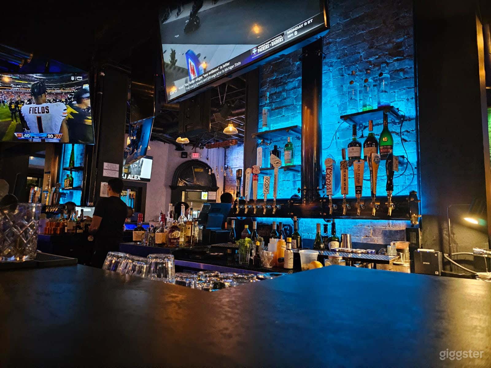 First floor, 40 beers on tap 