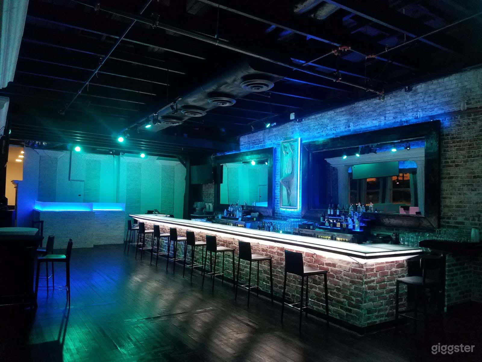 Second floor bar &amp; DJ booth 