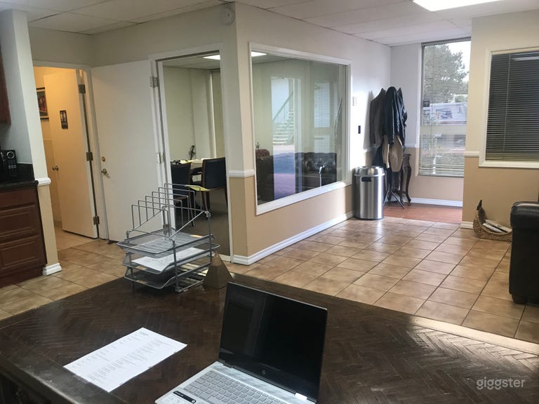  View of Private Office, Kitchenette and Bathroom 