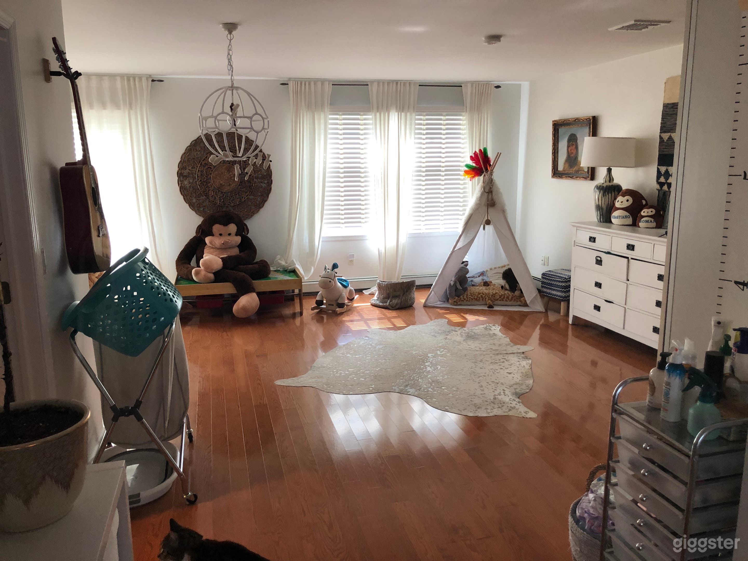 This is our Indian themed children’s room Upstairs where our 2 boys sleep. 