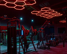  Gym with fully adjustable RGB LED Lighting System 