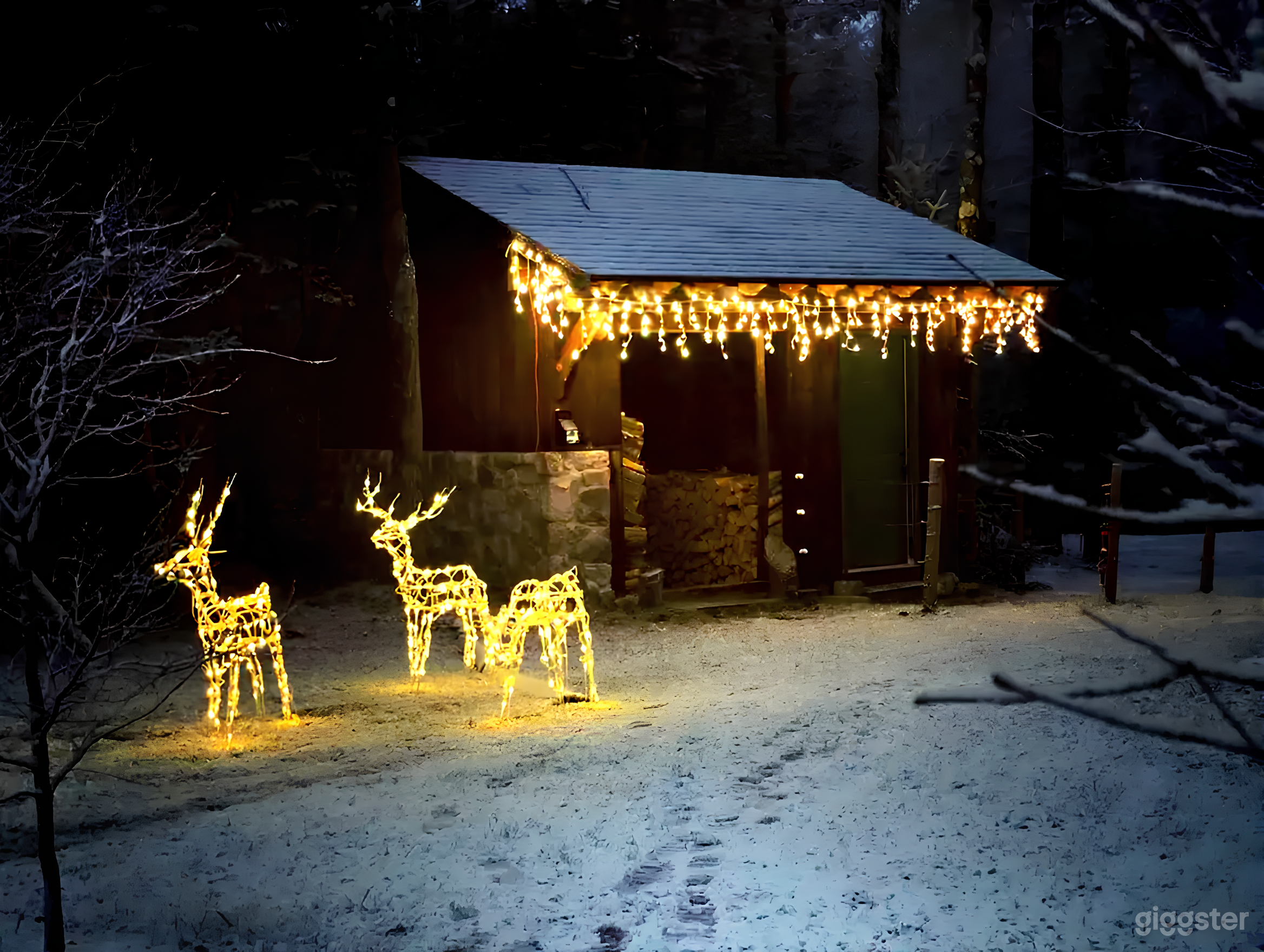 Woodland Backyard with Pond Photo 3