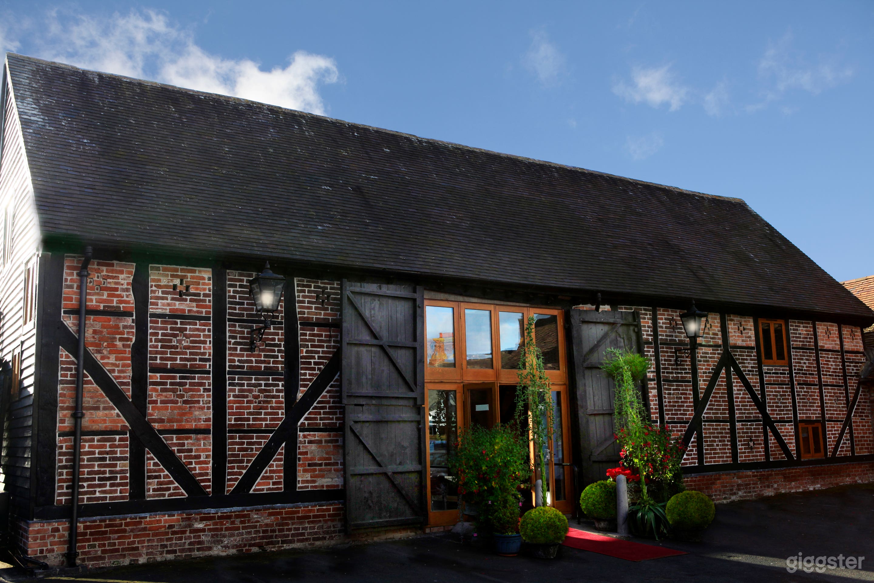 Outside our 17th Century Tithe Barn 