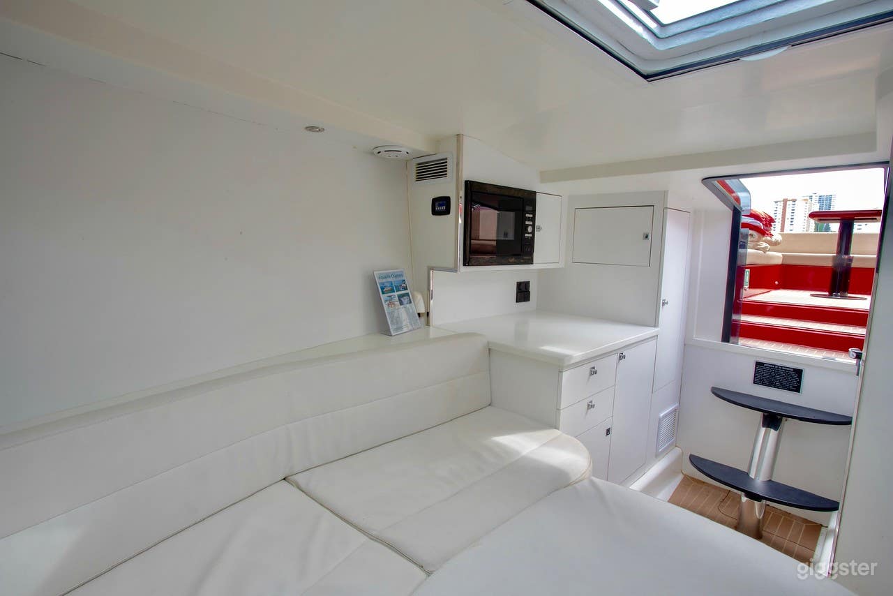 Sophisticated 40FT VanDutch Red Party Yacht Space Events Photo 4