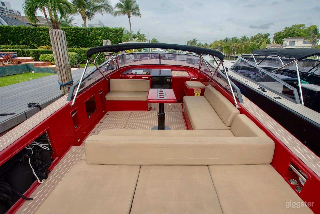 Sophisticated 40FT VanDutch Red Party Yacht Space Events Photo 1
