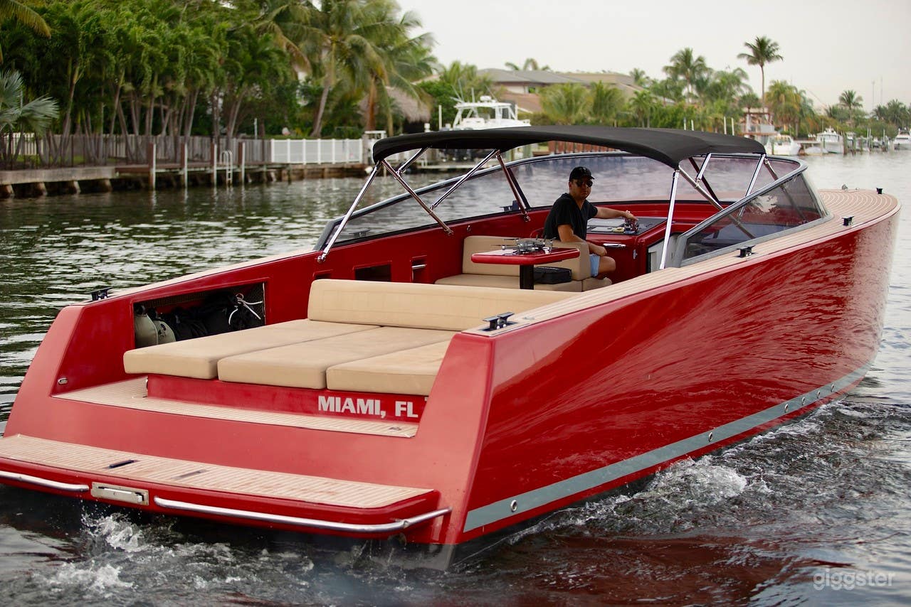 Sophisticated 40FT VanDutch Red Party Yacht Space Events Photo 3