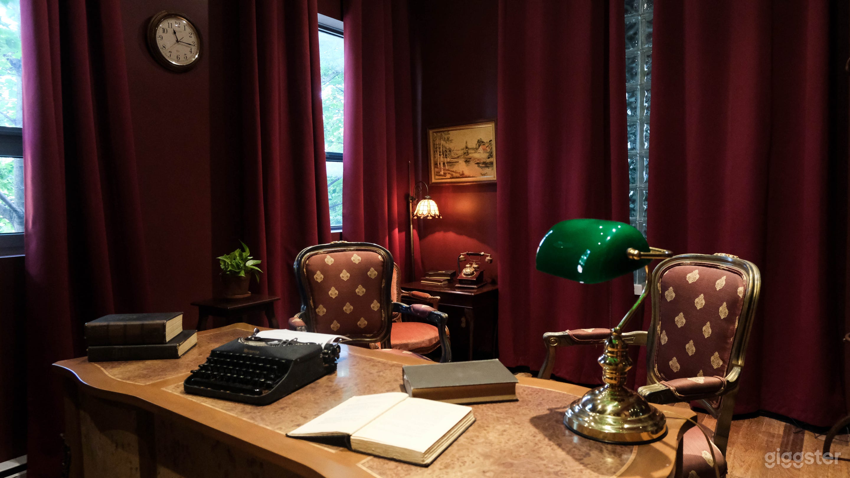 Vintage 1930s Inspired Library Room & Office Photo 3