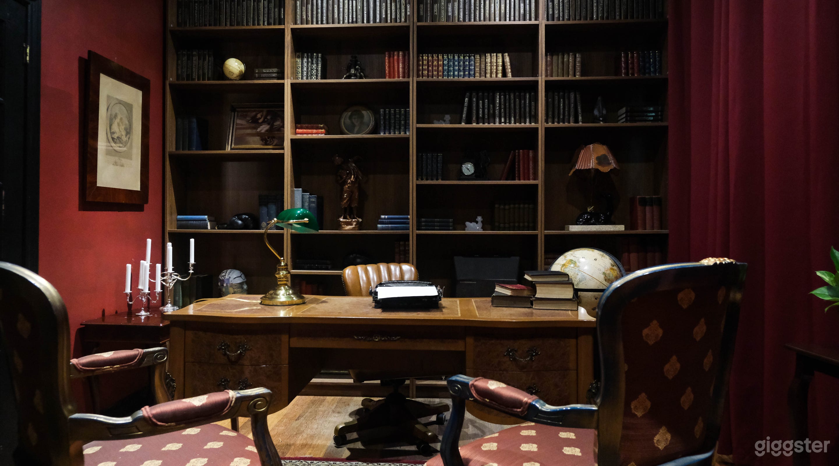 Vintage 1930s Inspired Library Room & Office Photo 1