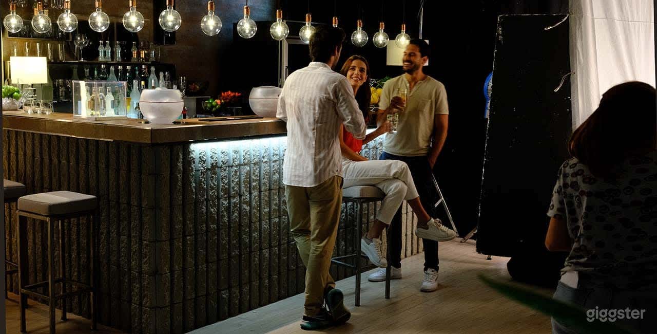 Foto di Loft con complementi d'arredo di design 1