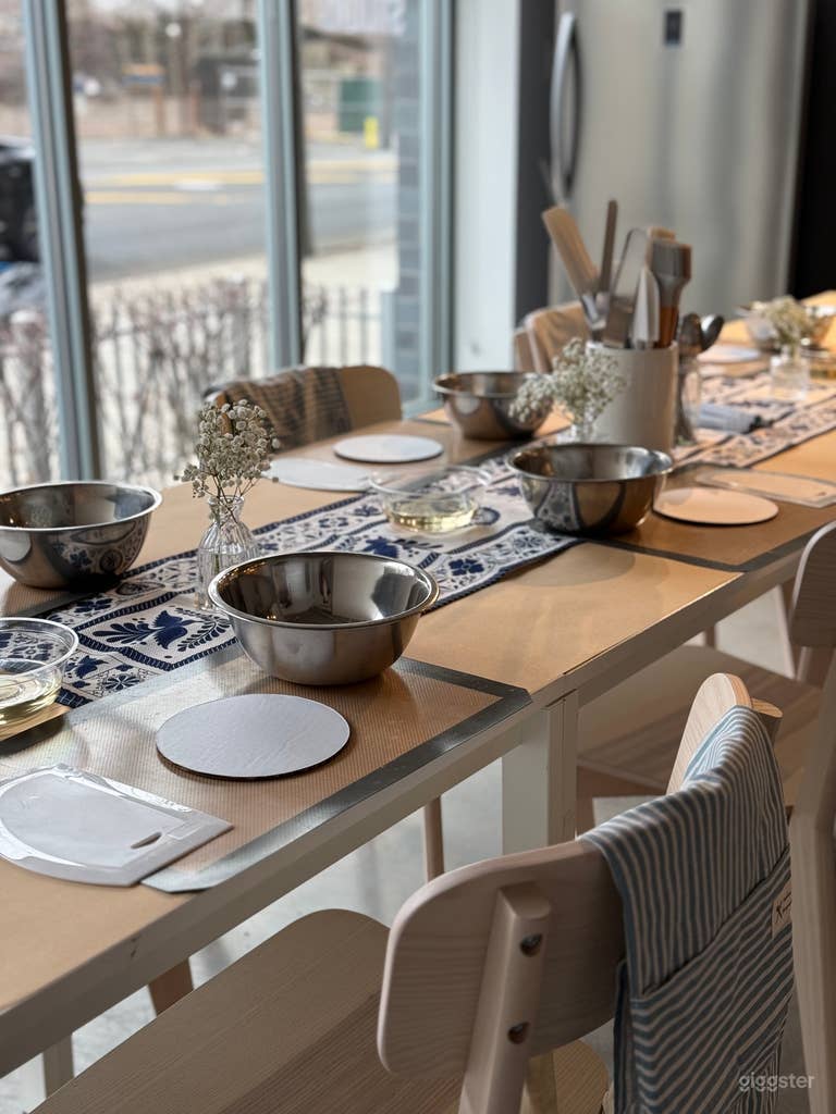  Cozy Bakery with Large Communal Table 