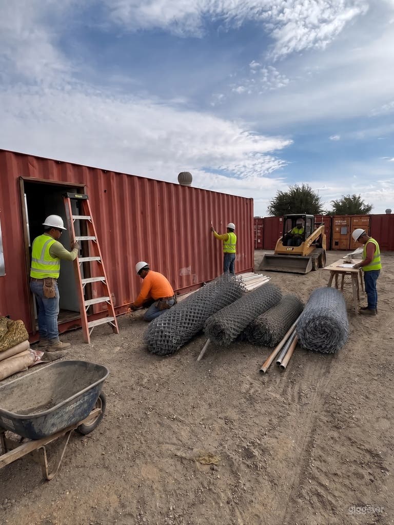  Construction Site | Shipping Container Yard- Film Set 