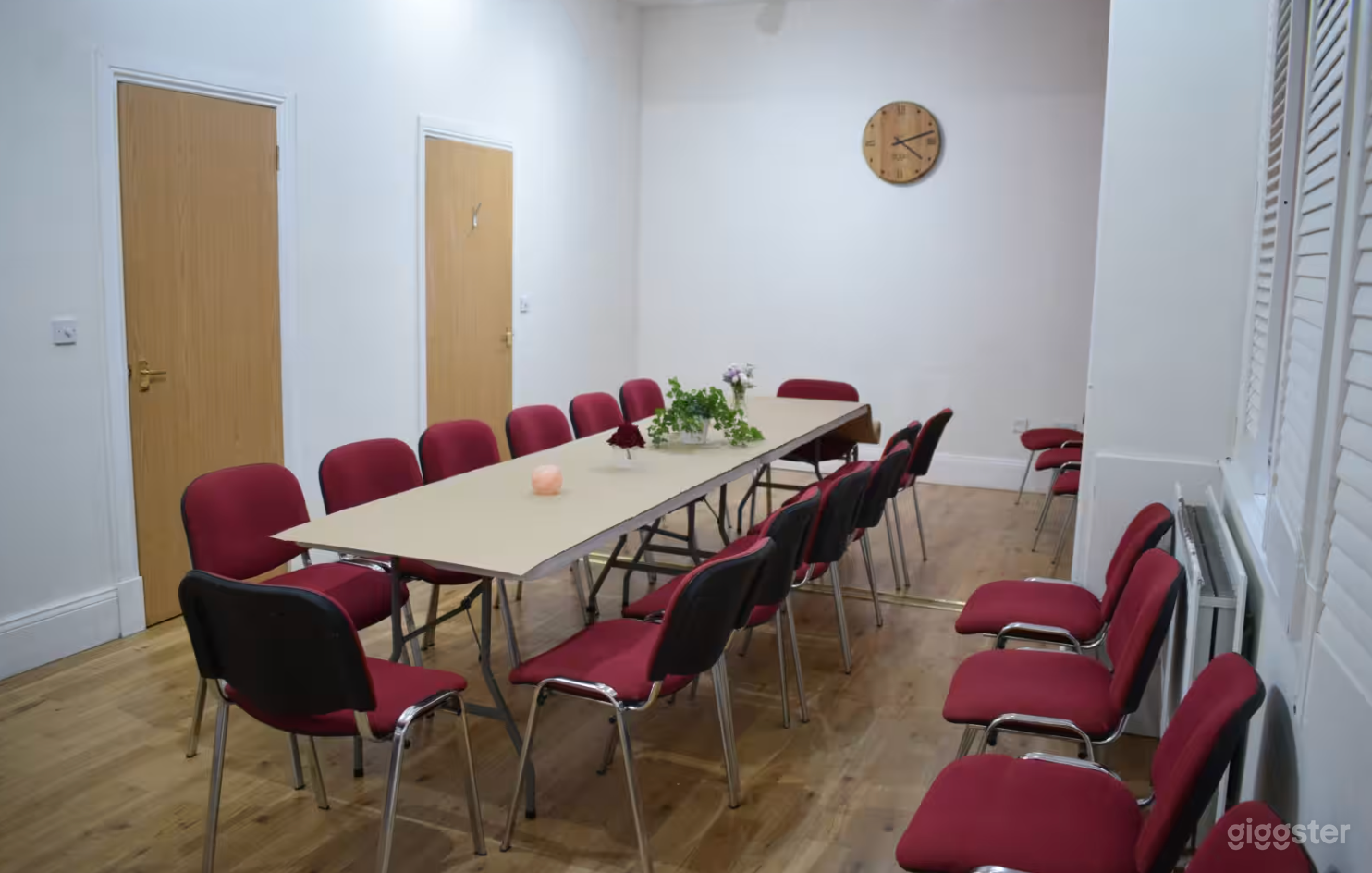 Function Hall with chairs &amp; table sample