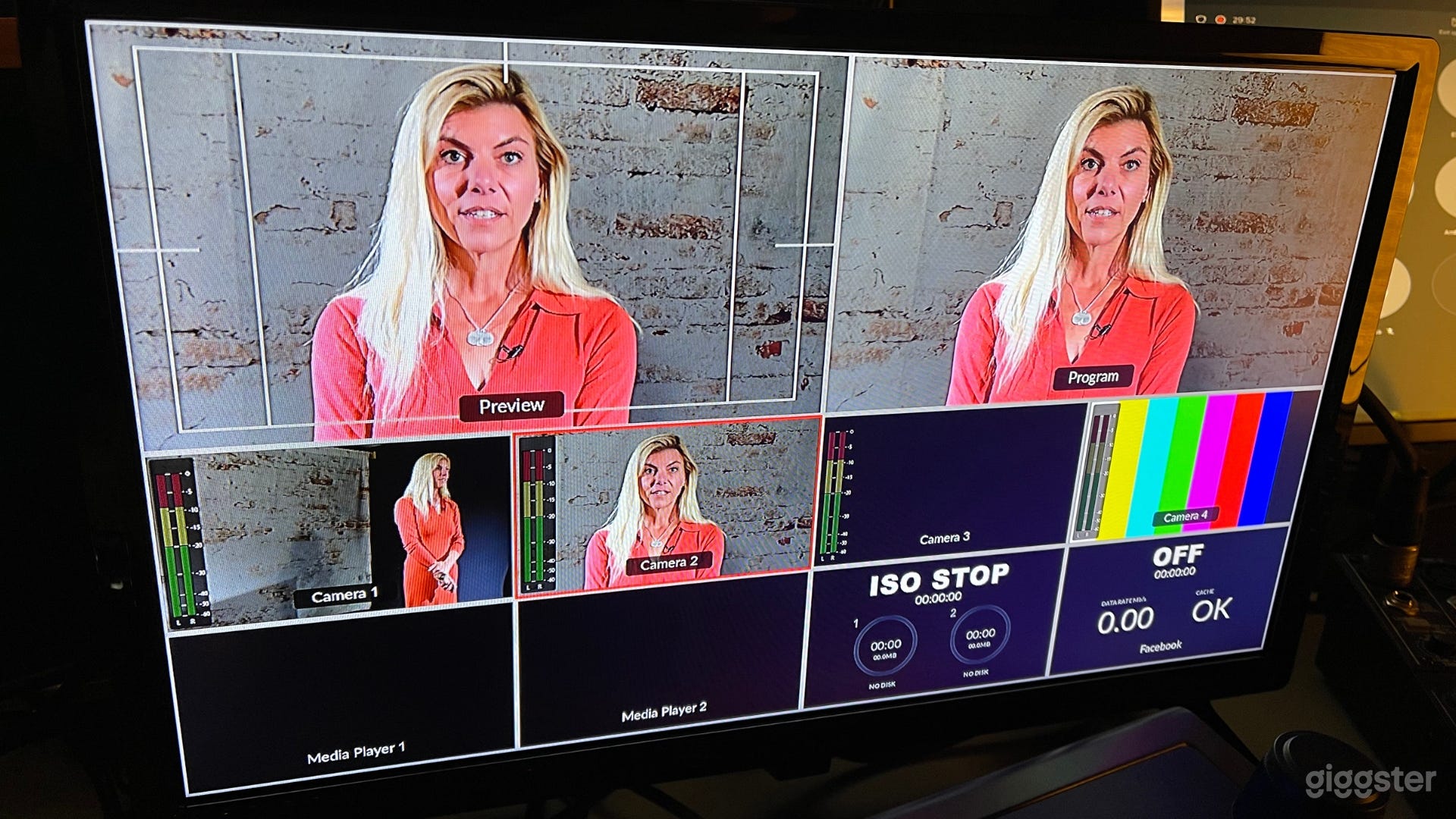 Multi camera hot-switching or individual camera recording, and a staff with decades of broadcast television experience