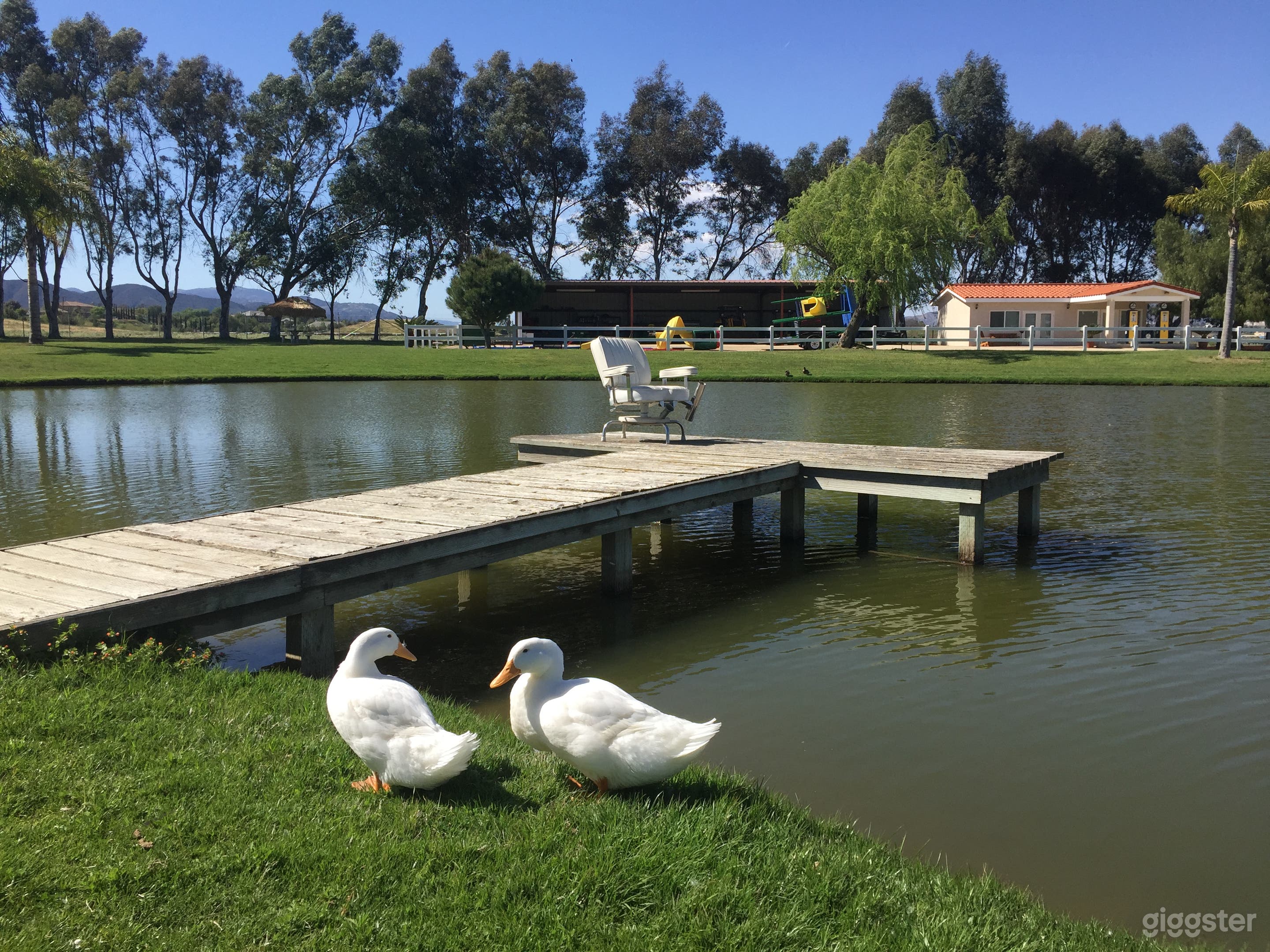 Three ponds...one with a dock
