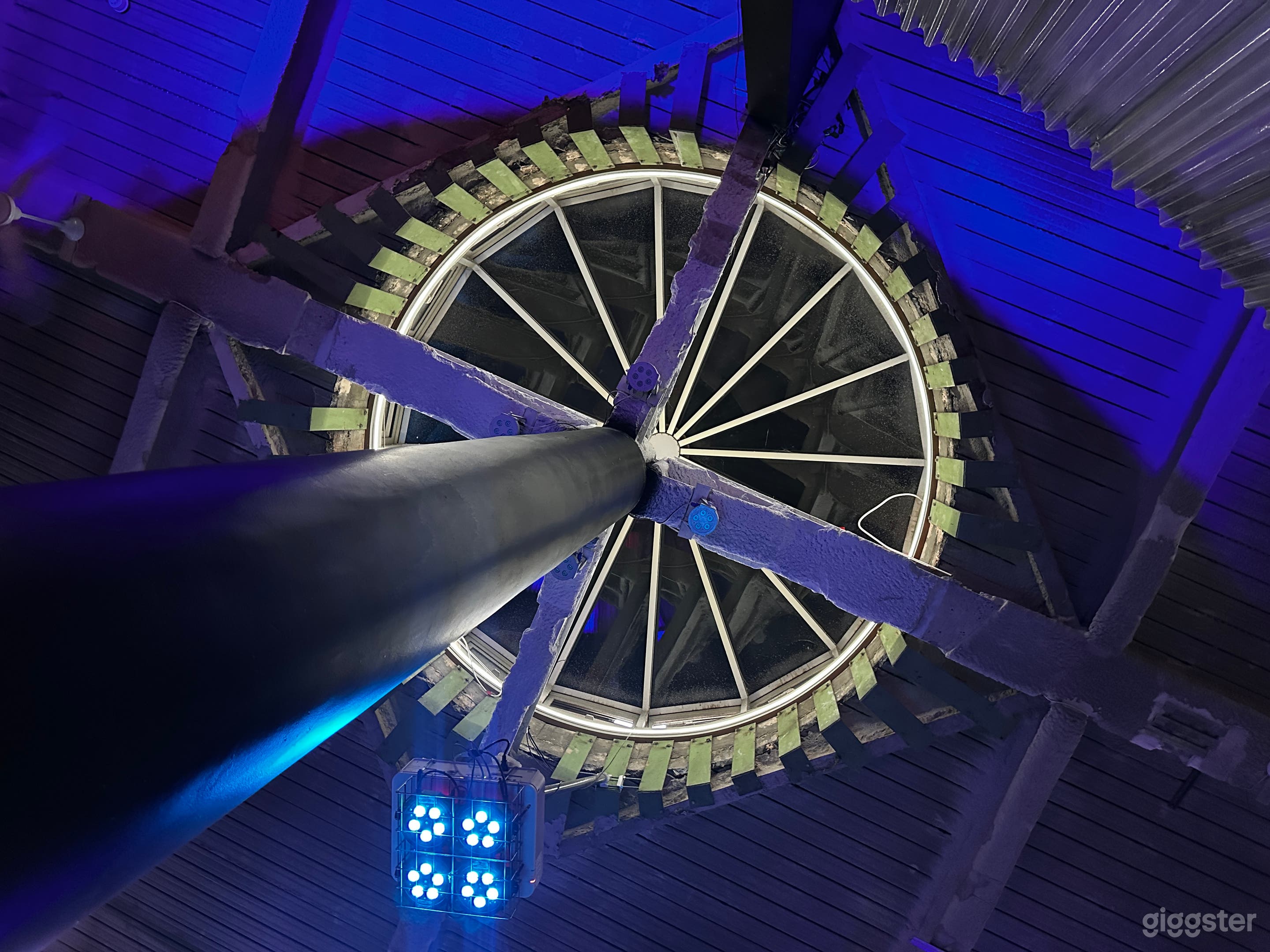 Rare Cylindrical Industrial Studio & Nightclub Photo 3