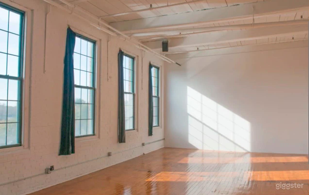 Daylight Photo Studio in Rustic Mill Building  Photo 2