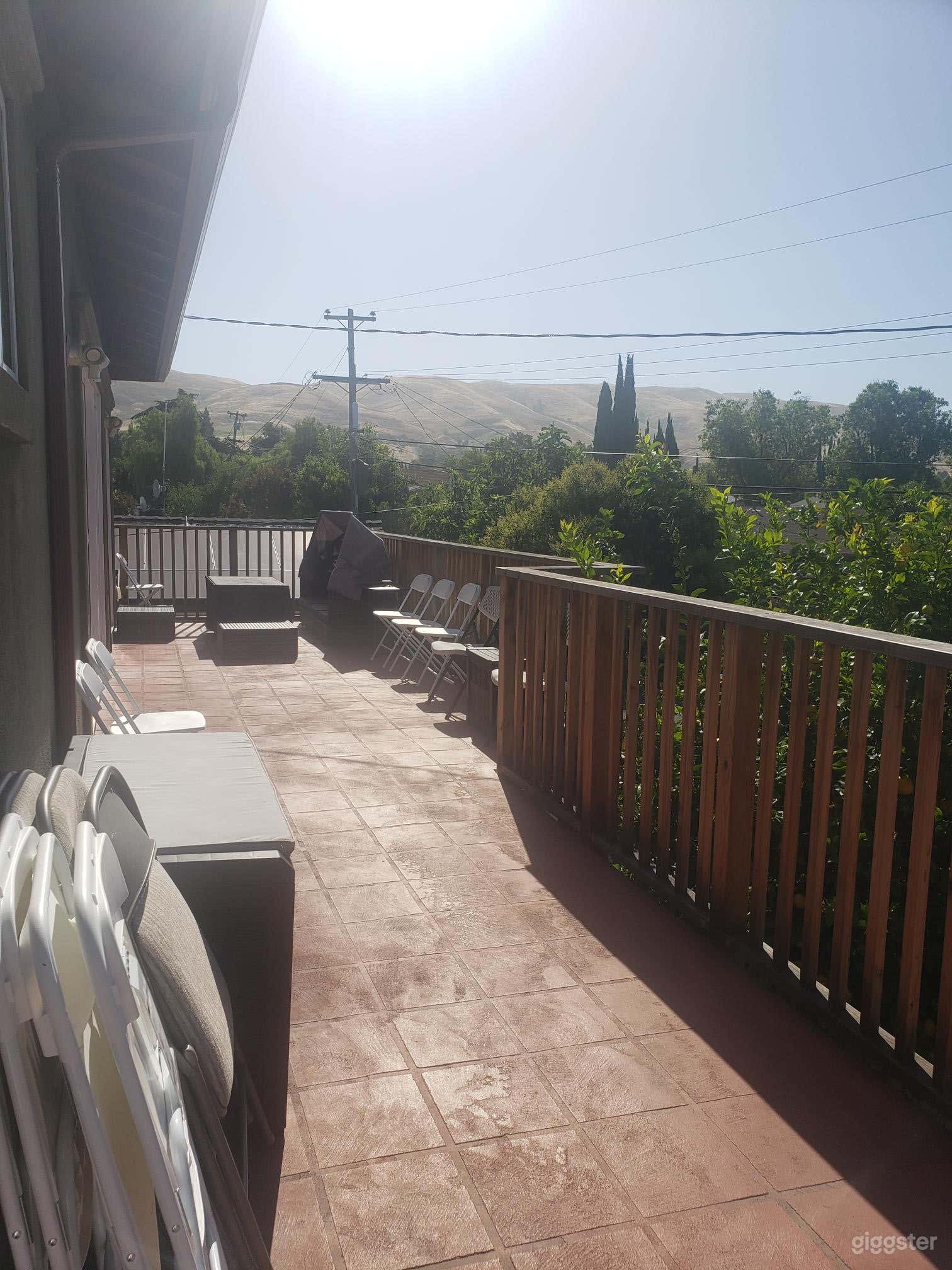 Other side view of the deck