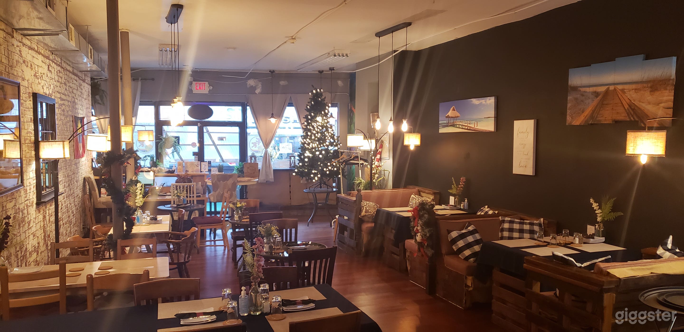 cozy and warm location great for conversation.