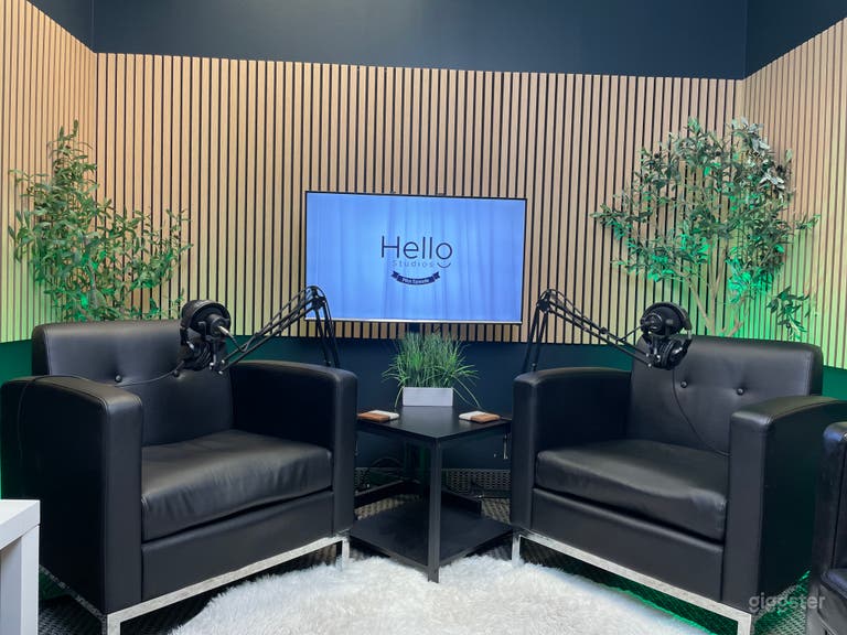  Onyx Room: up to 3 people can record in this room. If you want a more serious vibe to your recording, this is the room for you!  