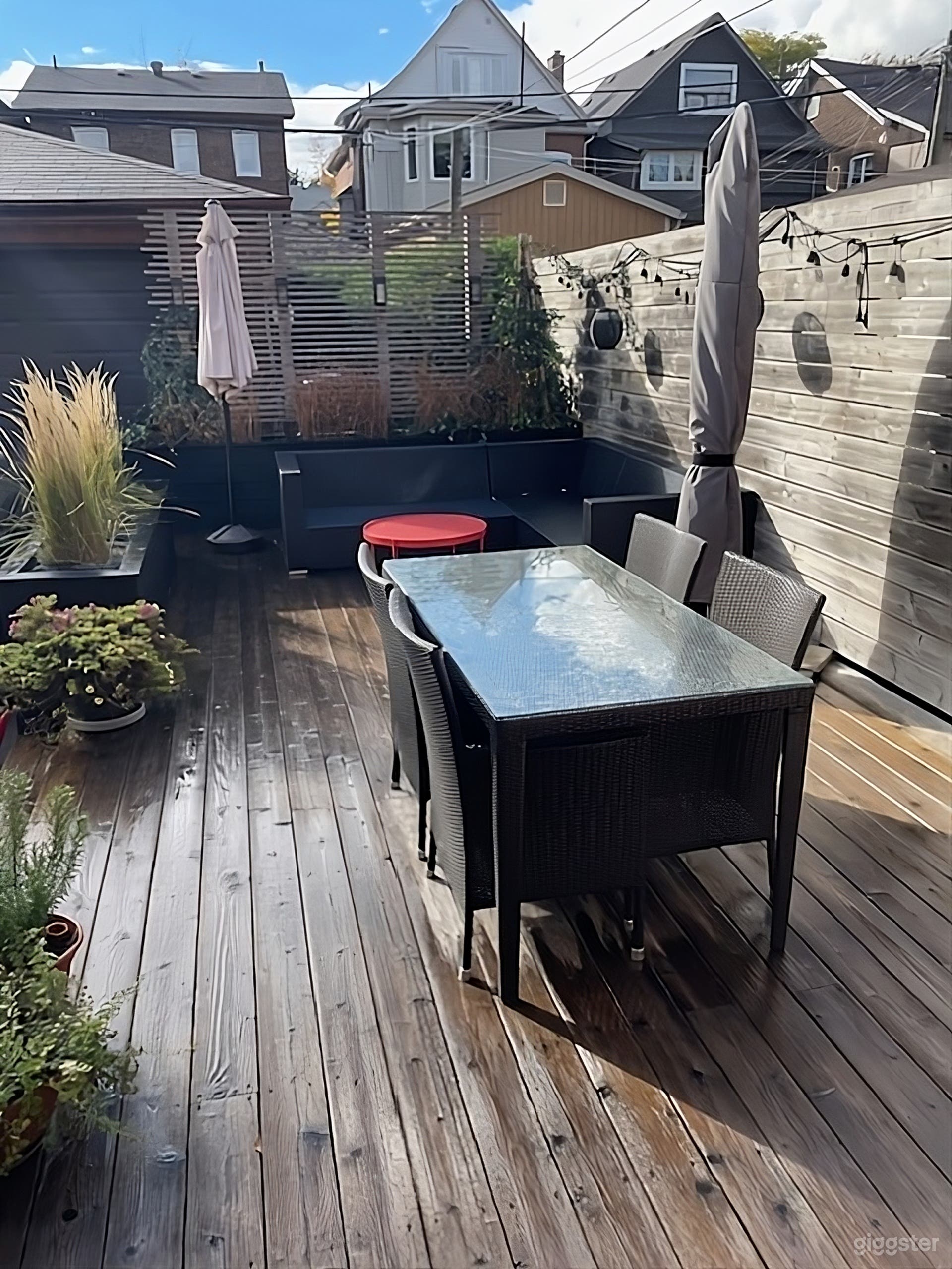 Custom Wood Deck and Planters Backyard Photo 1