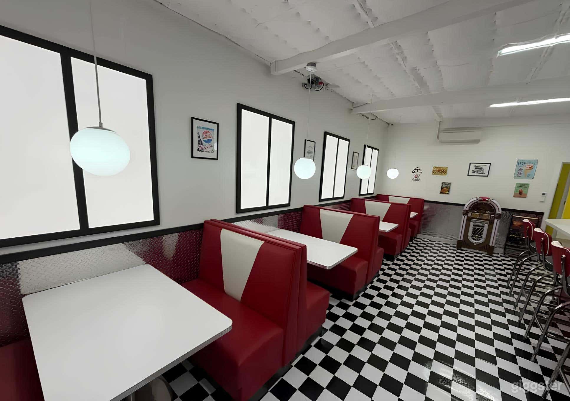 Classic Diner with Checkered Floors Photo 1