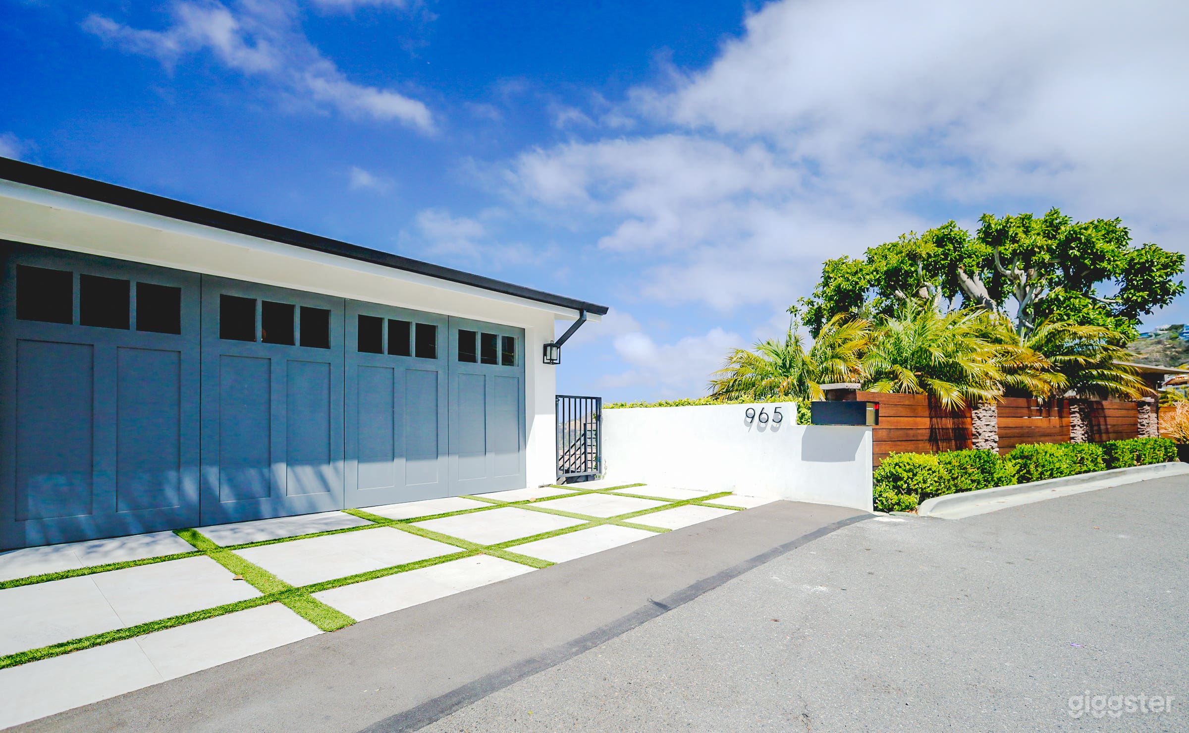 Front of the property.  Can park up to 4 cars.