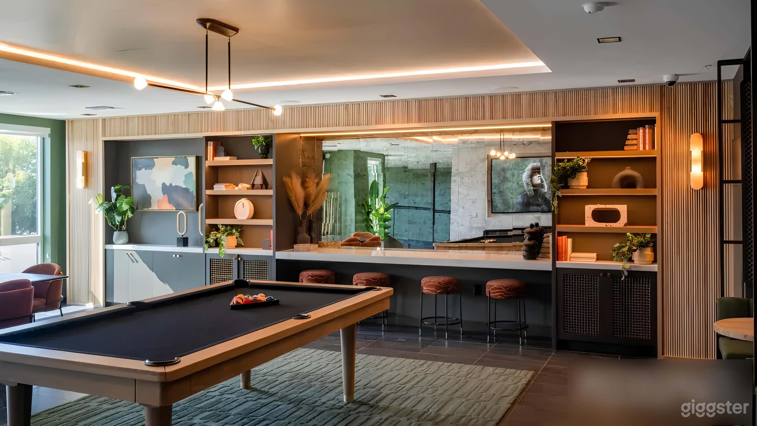 Bright & Modern Event Space with Pool Table and TVs Photo 4
